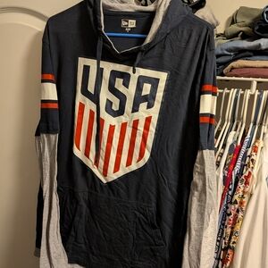 USA Soccer Shirt Hoodie
